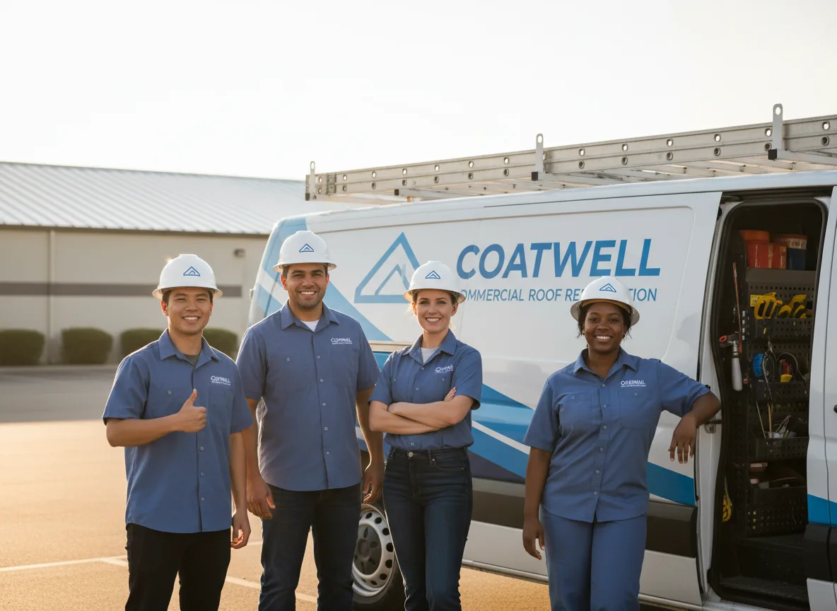 Commercial roof coating company in Lerna, IL